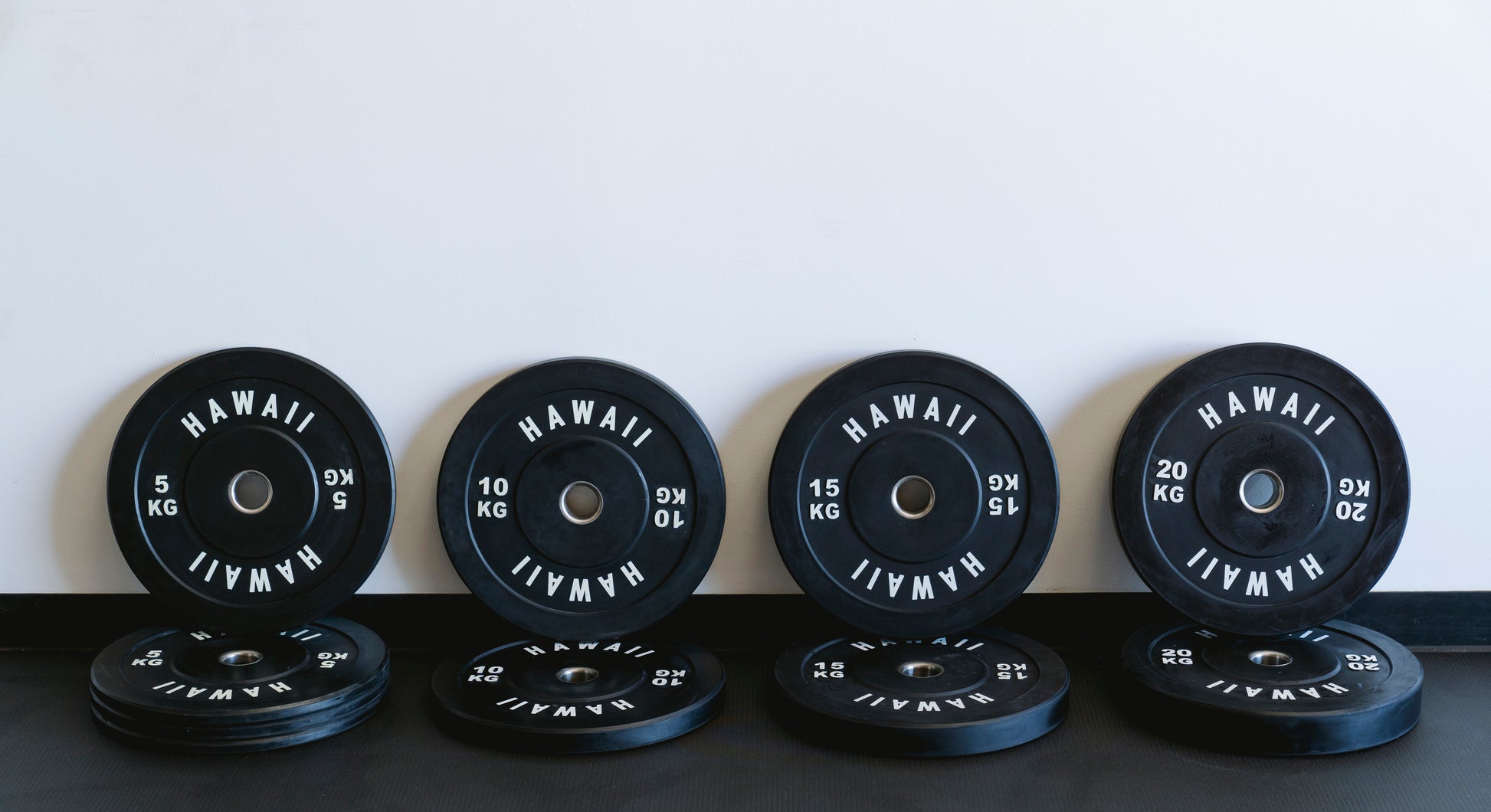 Hawaii rubber bumper plate set 5-20kg